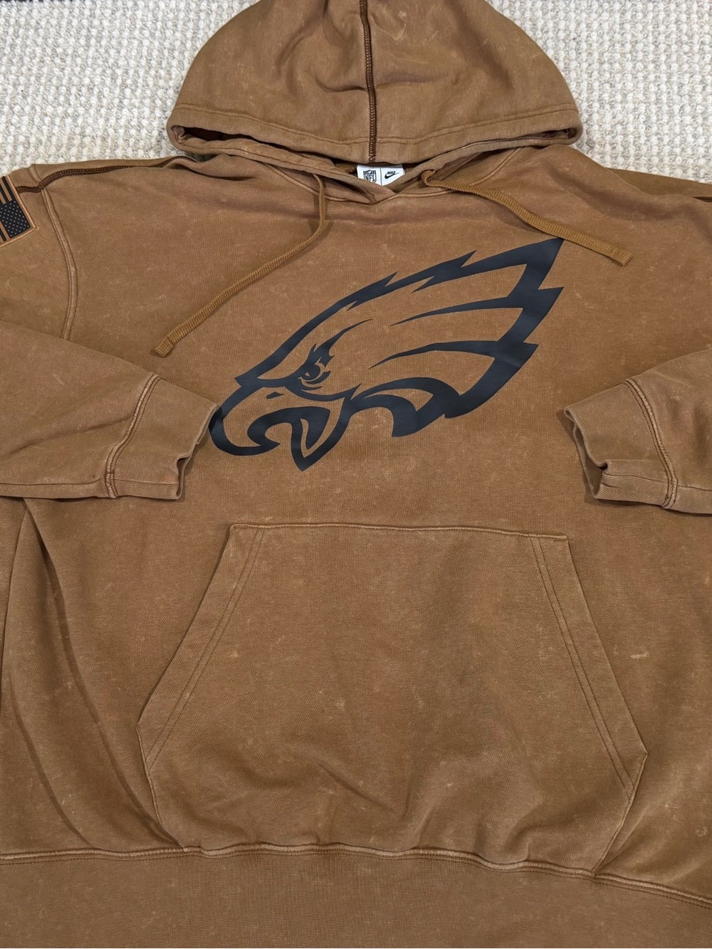 Nike Philadelphia Eagles 2023 NFL Salute To Service Hoodie Men's Medium Brown